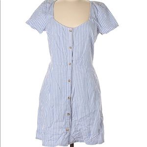 Light Blue Stripped Blue Dress A&F